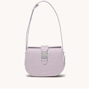Senreve Cadence Crossbody (Pebbled) Lavender and Silver
